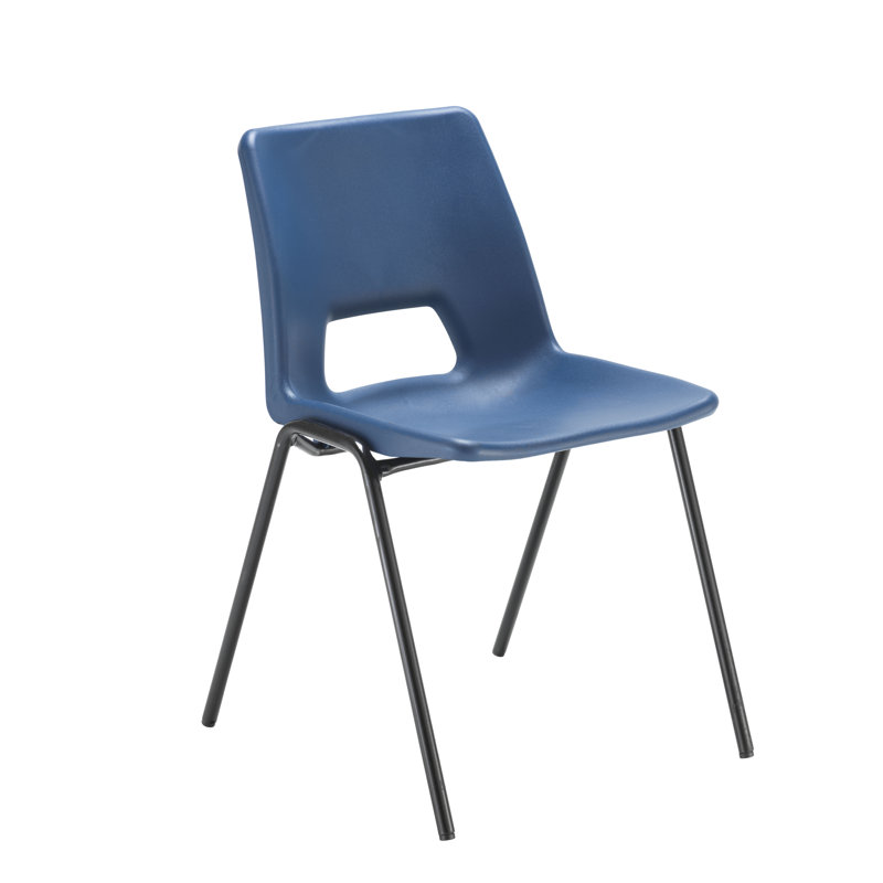 Canalou Armless Stacking Chair, Blue