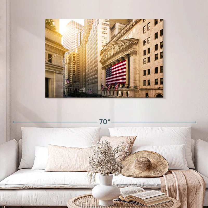 Drapeau américain Harpa Wall Street, H 30 po x l 45 po