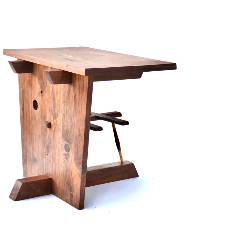 24'' W Solid Wood Console Table, Walnut