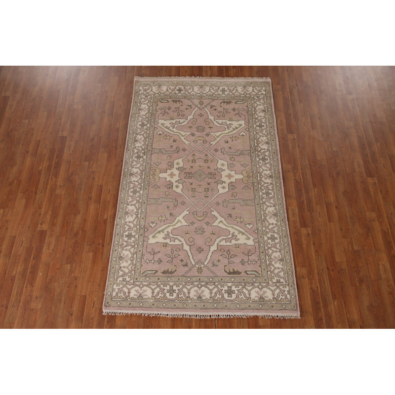 Tapis rose clair Oushak 5 x 8 po