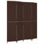 Mirtha 196cm W x 200cm H 4 - Panel Folding Room Divider