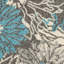 Tapis floral ivoire / gris / turquoise Gehl-128844012