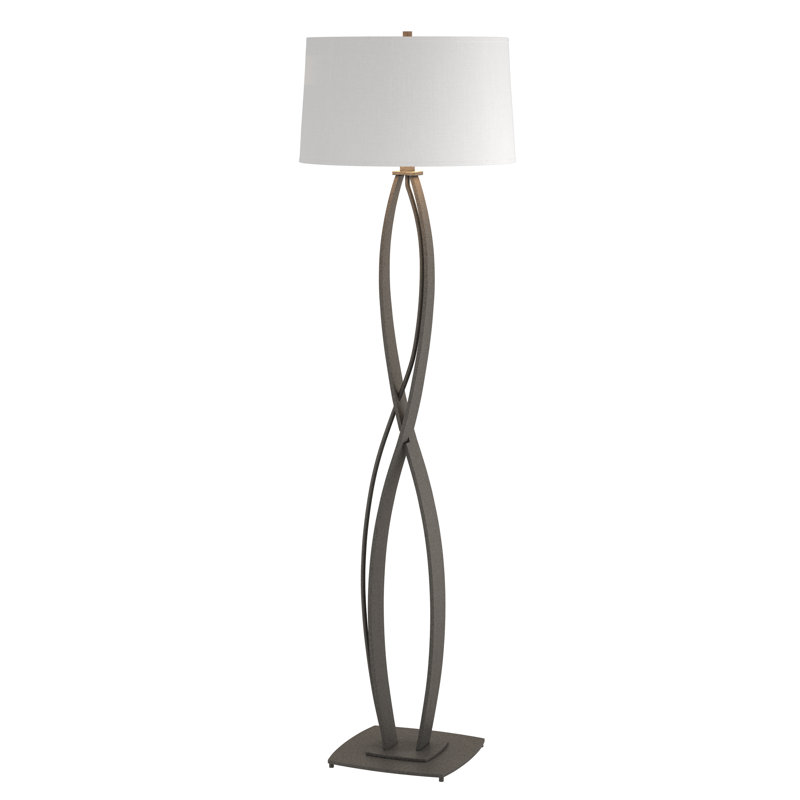 Almost Infinity Floor Lamp, Natural Iron, Natural Anna