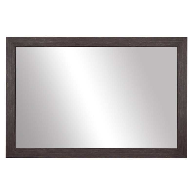 Miroir Meade, Espresso texturé, 28 po x 48 po