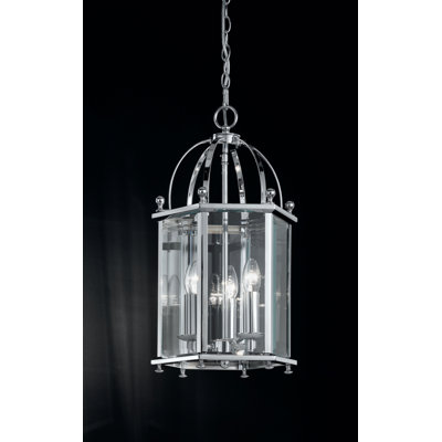 Alphonse 3 - Light Chrome Lantern Pendant