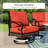 7 - Person Outdoor Patio Conversation Set With 2 Swivel Lounge Chairs-1735413033
