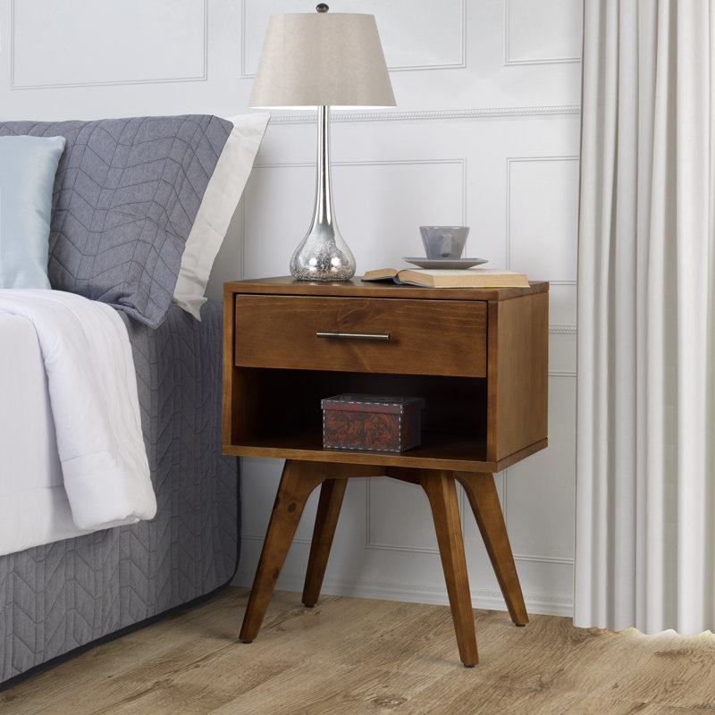 Chandrima 19.62'' W Solid Wood Nightstand | Modern Design