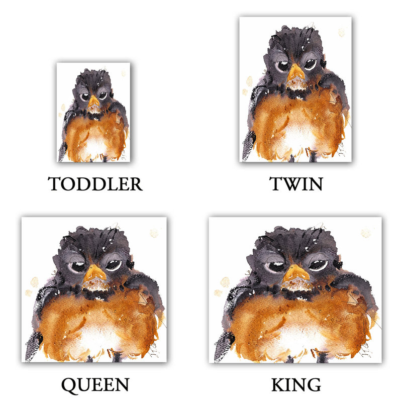 Ensemble de housse de couette american robin, 1 housse de couette grand + 2 taies standards