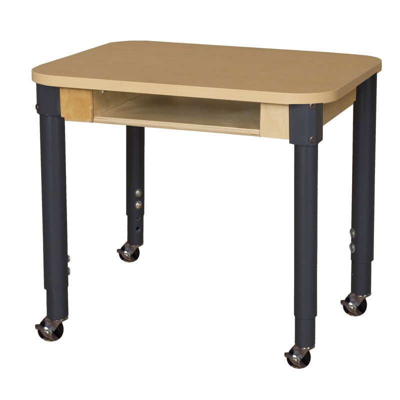 Bureau ouvert à hauteur ajustable, Noir, H 31 po x l 24 po x P 18 po