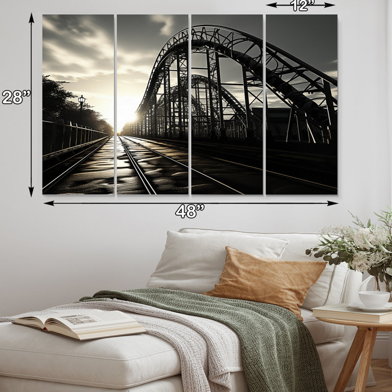 " Rollercoaster Shadow " 4 - Pieces