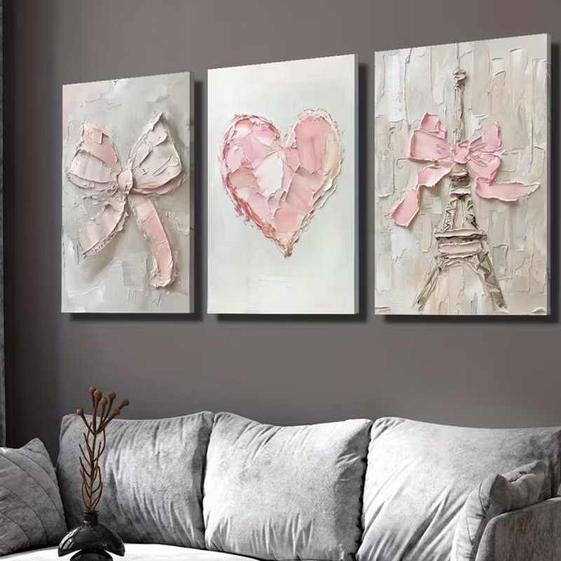 3 Piece Wrapped Canvas Print, 60 cm H x 120 cm W