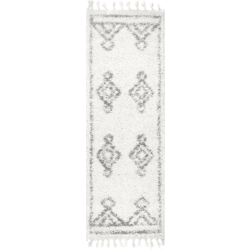 Schiffman Gray Area Rug, Runner 2'6" x 8'