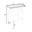 2 tabourets de comptoir rustiques - finition noyer, convient aux petits espaces