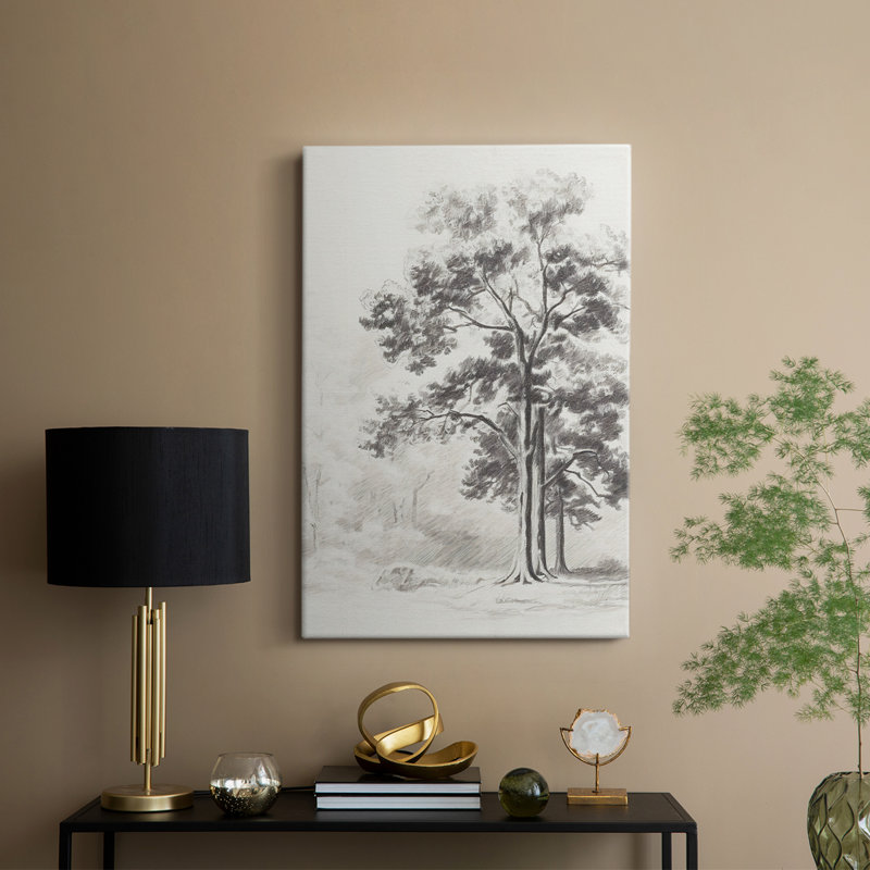 Paysage rétro XIII - galerie Cavas, H 18 po x l 12 po