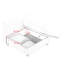 Canapé modulaire en U avec rangement, chenille souple, assise profonde, éléments cylindriques ergonomiques, compartiments de rangement personnalisables, espace-1089409833