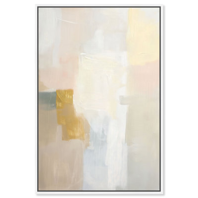 Pastel Embers II Canvas Abstract Print by Oliver Gal, Black Frame, 10 x 15