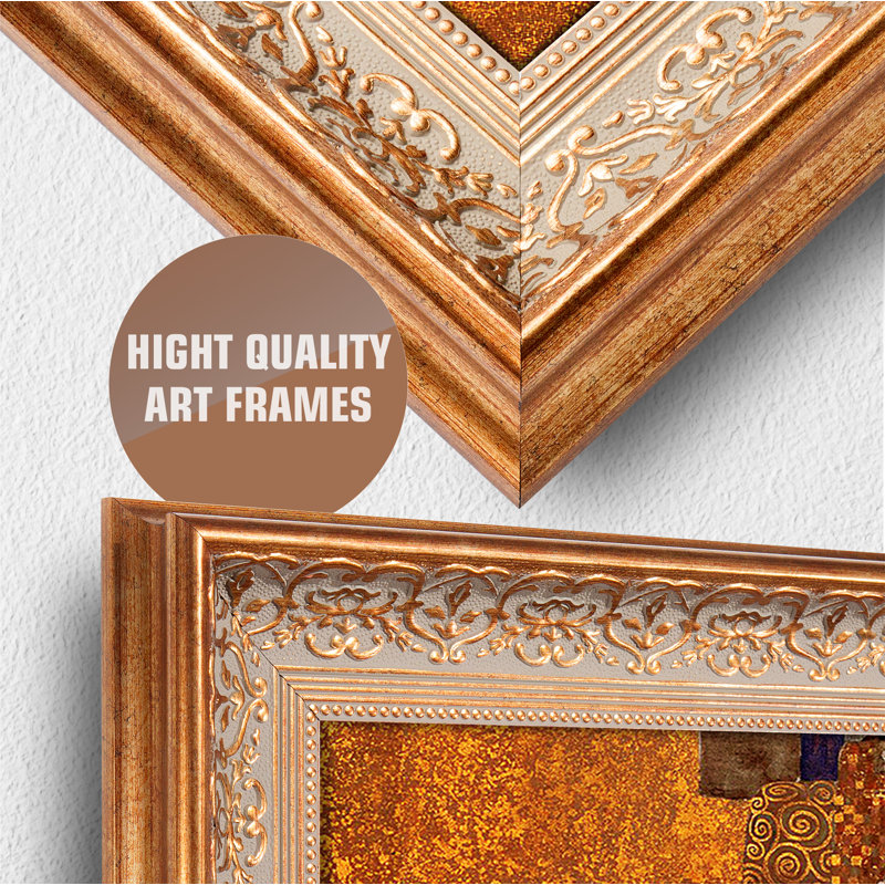 Gustav Klimt Gold Framed Artwork 24.5 x 20.5 inches