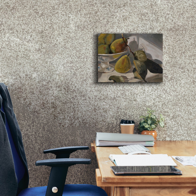Toile épique Graffiti «Delightful Pears 1» par Marian Parsons, 16 po x 12 po