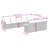 Vidaxl Garden Sofa Set Black, Cream White