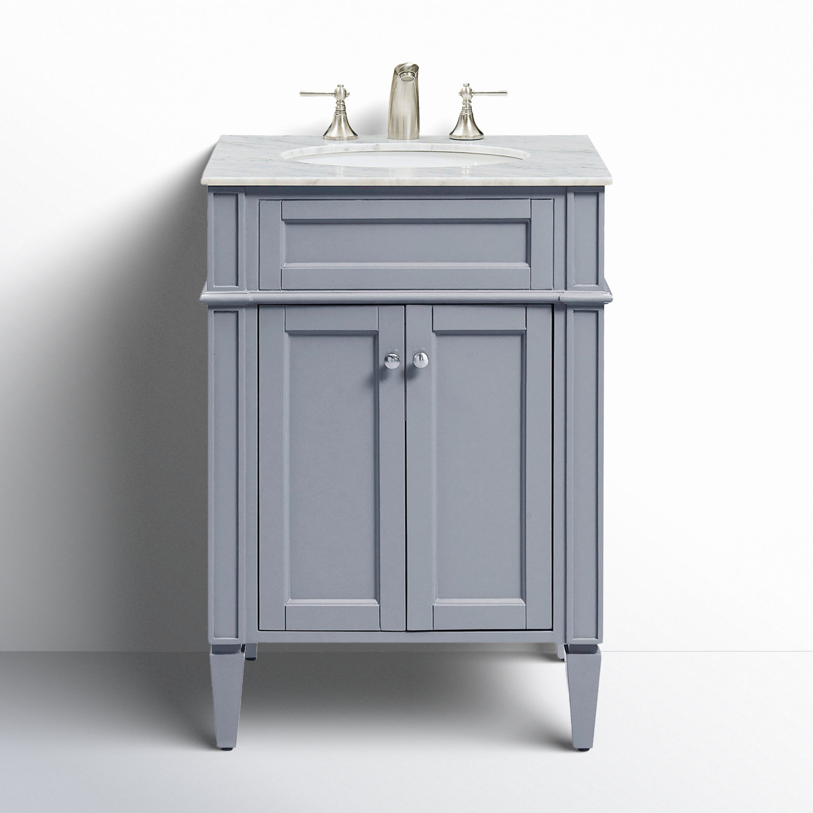 Rivers 24'' Single Bathroom Vanity, Gray