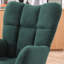 Chaise berçante avec base stable et rembourrage de pieds en bois massif confortables-903729351