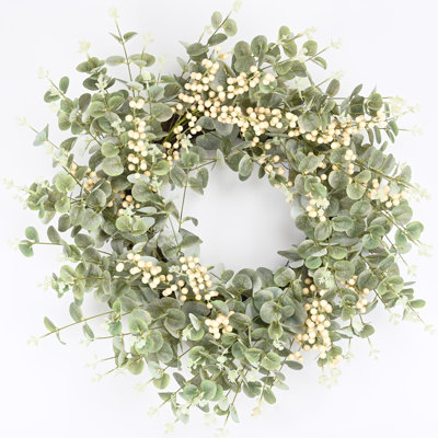 26" Every Day Eucalyptus Berry Wreath for Front Door 