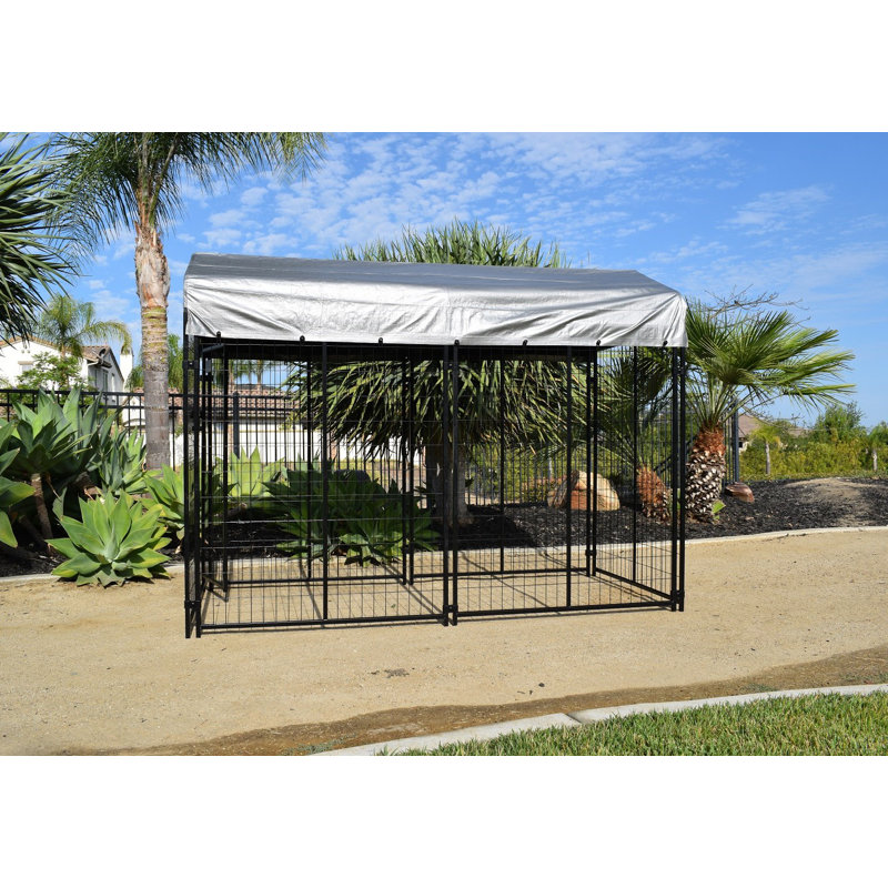 6'' H Panel Metal Yard Kennel