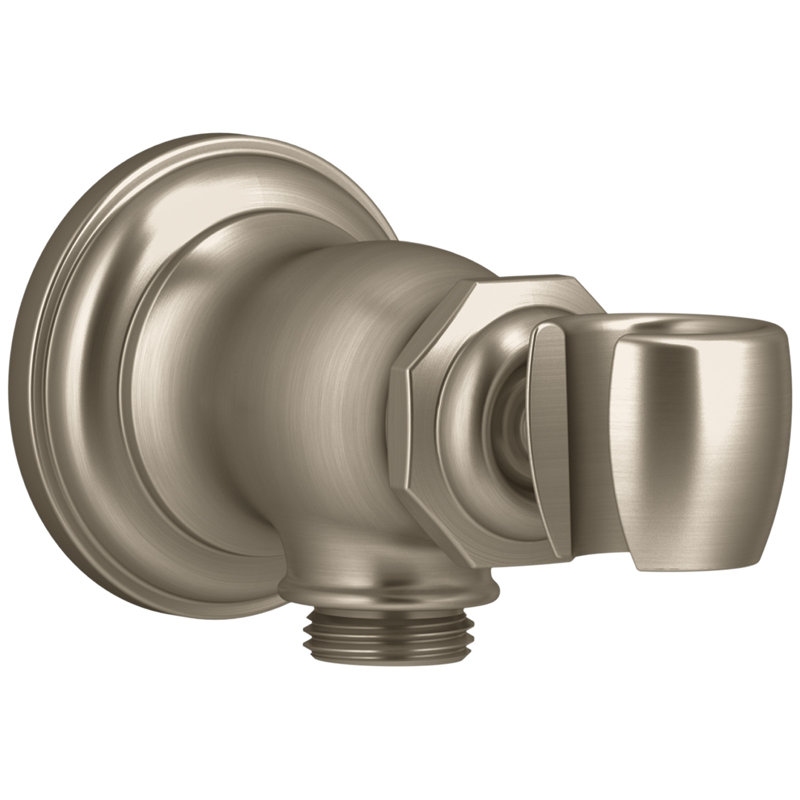 Artifacts® Wall-Mount Handshower Holder and Supply Elbow, Vibrant Brushed Bronze