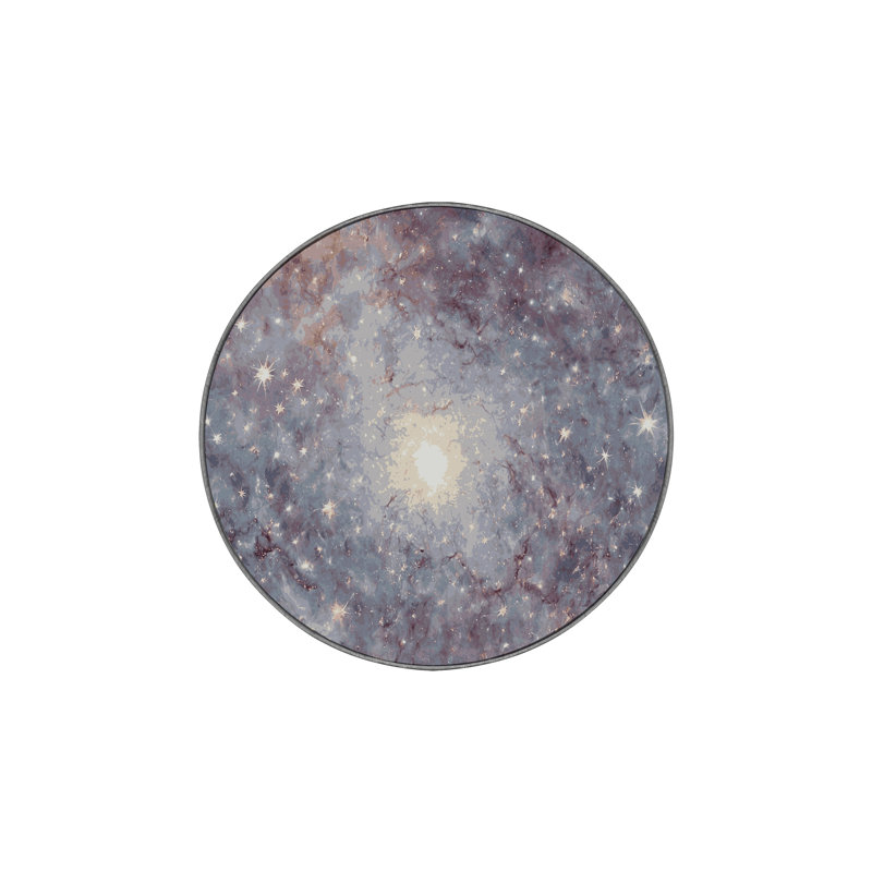 Tapis rose lavable à la machine, Rond 6 pi