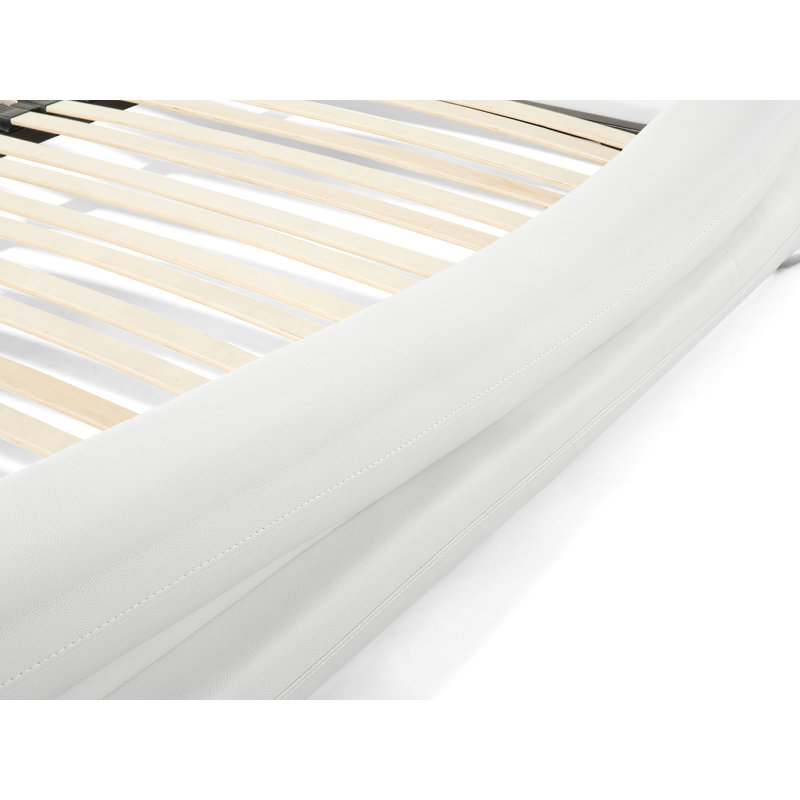 Avignon Upholstered Bed, European Kingsize (160 x 200 cm), White