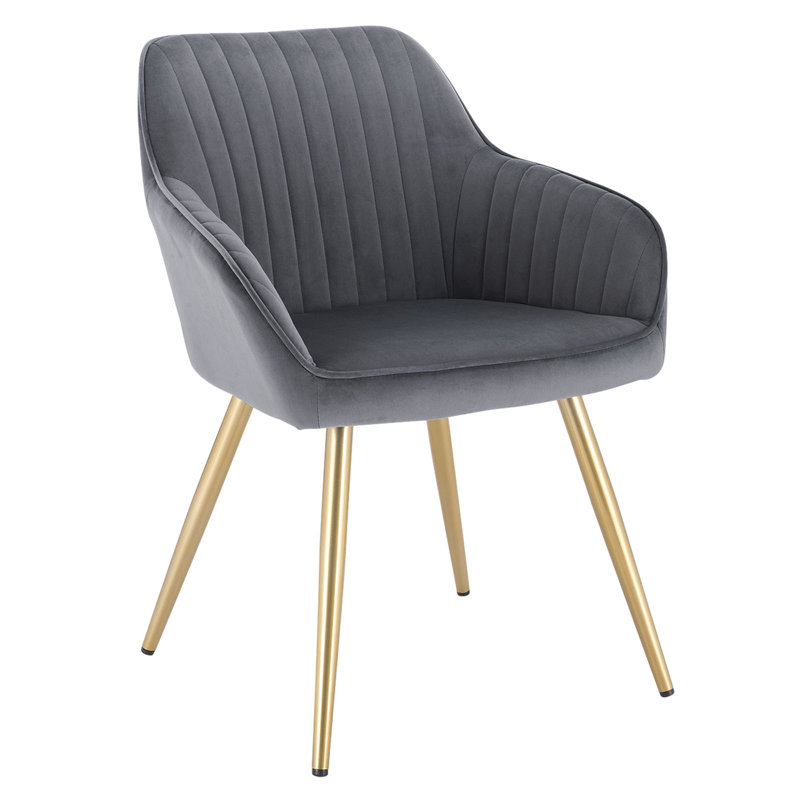 Pelham Upholstered Chair, Dark Grey