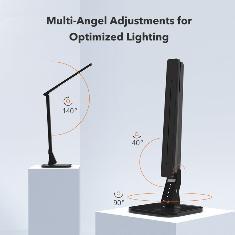Adjustable USB Desk Lamp, Black