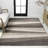 Howden Geometric Striped Beige/Brown Rug-950652815