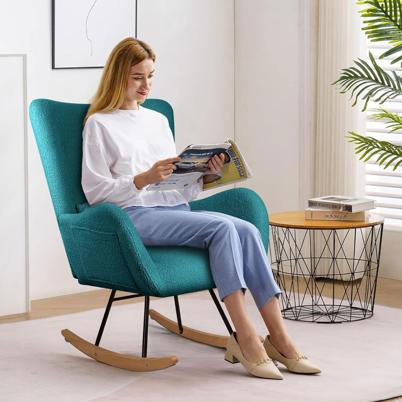 Fauteuil berçant Kahmar Teddy, Vert foncé