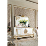 Narcissus Flat Solid And Engineered Wood Dresser Mirror