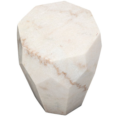 Monolith Marble Top End Table