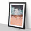 Blacks Beach in San Diego Cali in Abstract - Picture Frame Graphic Art Print-55686172-55686174