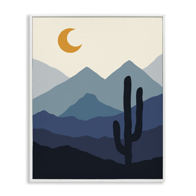 «Night in the Desert», art de la giclée encadrée par Ahmet Idah Hussein bk-020