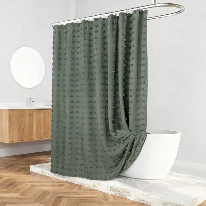 Rideau de douche Farmhouse, Vert