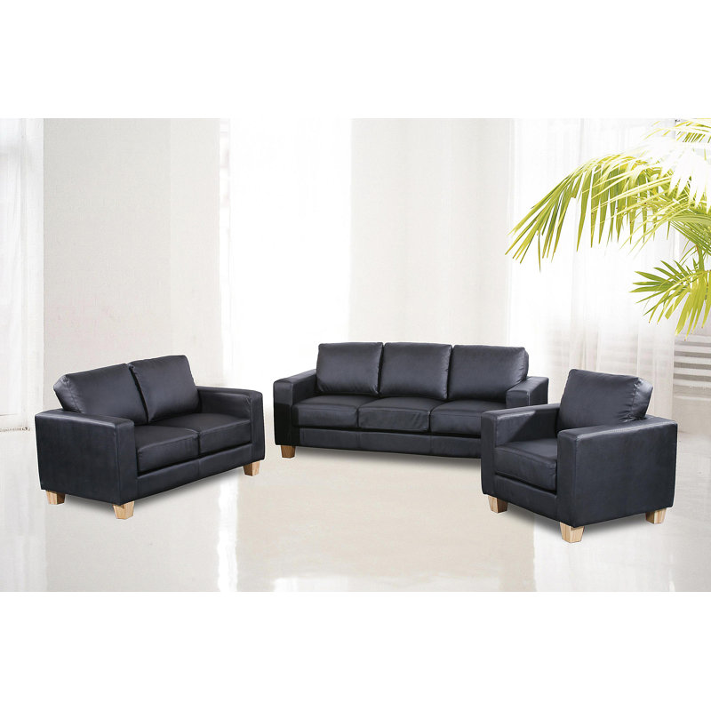 Peyton Faux Leather Living Room Set