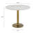 Marble and Aluminum Dining Table