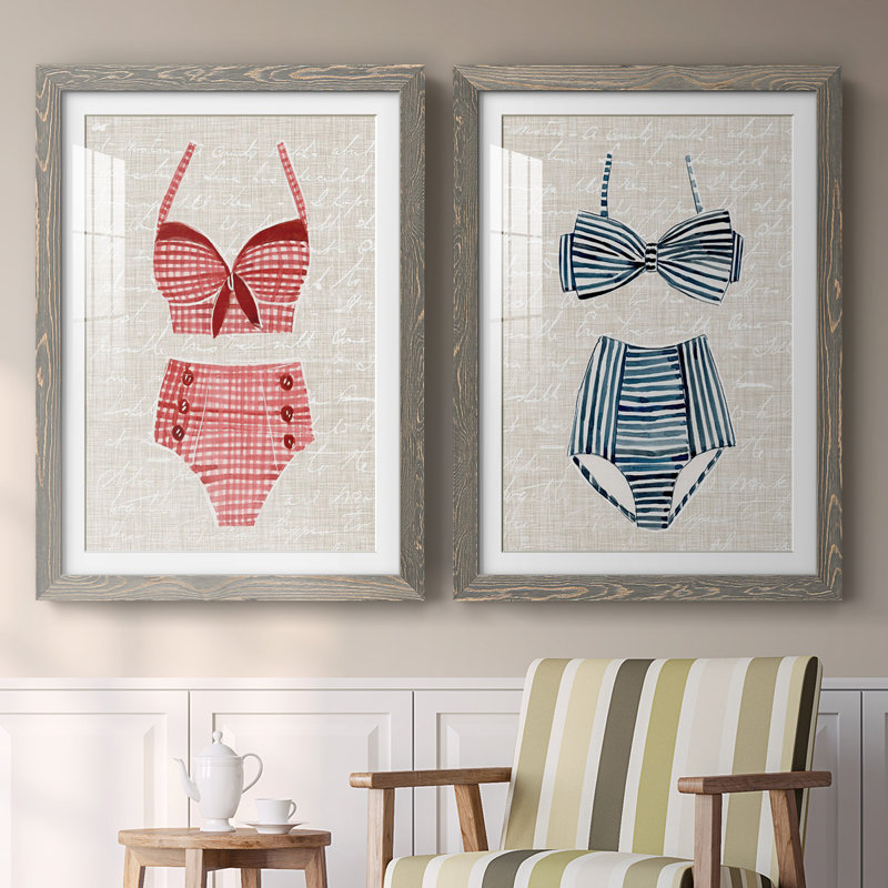 Reproduction encadrée de qualité rétro vintage - prêt à accrocher, H 31,5 po x l 88 po x P 1,5 po, Gris