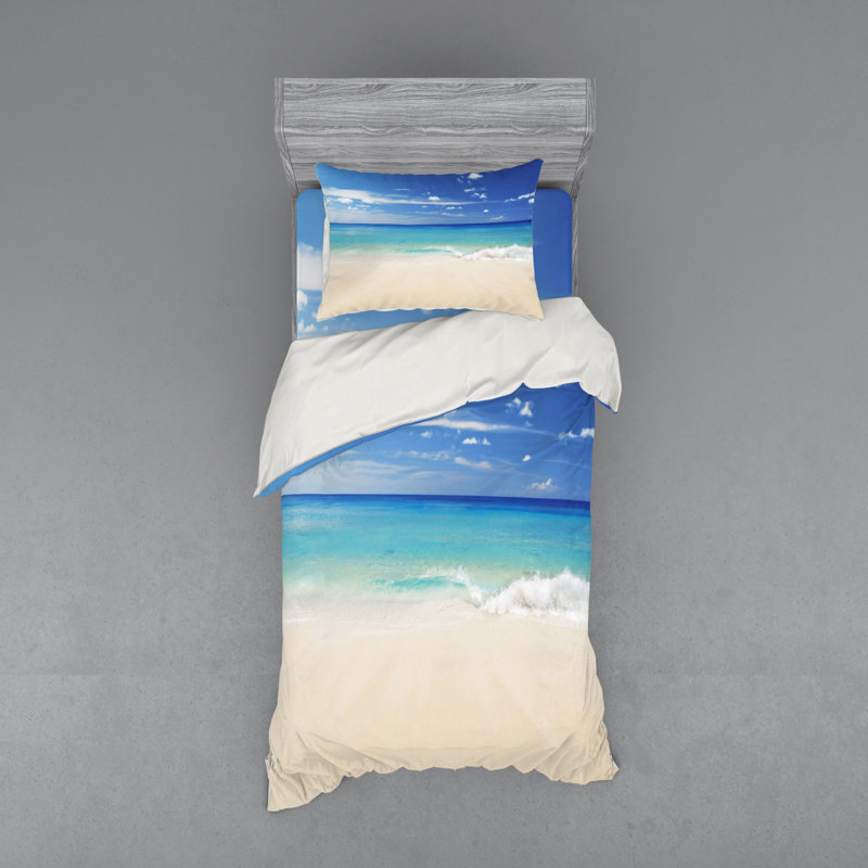 Coastal Polyester Duvet Cover, Twin Duvet Cover + 2 Additional Pieces