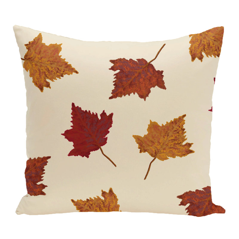 Housse de coussin d'extérieur carré et insert, Blanc cassé, H 16 po x l 16 po