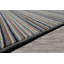 Tapis oriental ivoire touffeté à la main multicolore à rayures contemporaines-1343101878