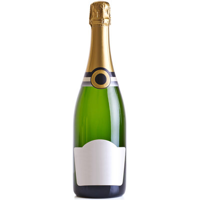 Champagne Bottle Cardboard Standup