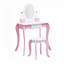 Ensemble de coiffeuse et de chaise pour enfants, ensemble de coiffeuse pour enfants avec miroir, table de maquillage pour enfants, cadeau de maquillage idéal