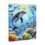  Art mural sur toile "Dauphin souriant sous la mer" par LSR Design Studio-644580660