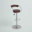 Tabouret de bar contemporain en vinyle réglable en hauteur avec accoudoirs et base en chrome-19920409-111236762-111236763