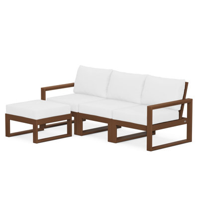 POLYWOOD EDGE Modular Deep Seating Set with Ottoman